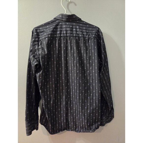 Bugatchi Uomo Shaped Fit Men Long Sleeves Shirt Medium Pre-Owned - Picture 4 of 8